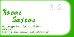 noemi sajtos business card